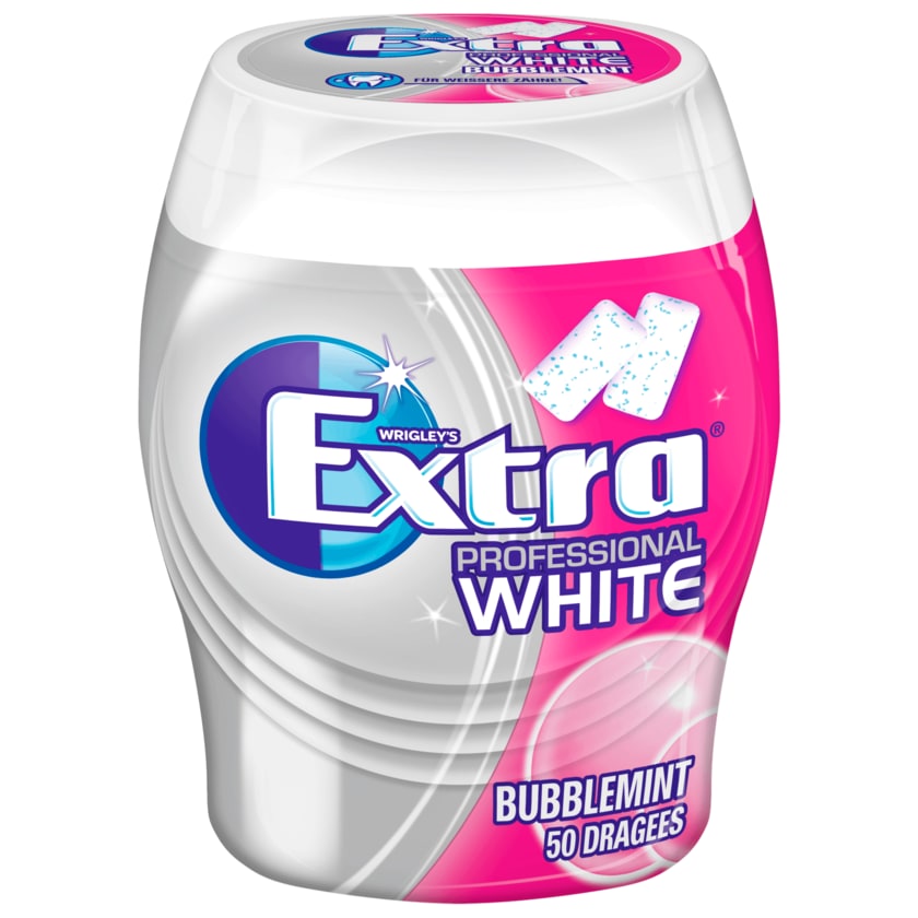 Wrigley's Extra Professional White Bubblemint Kaugummi 50 Dragees